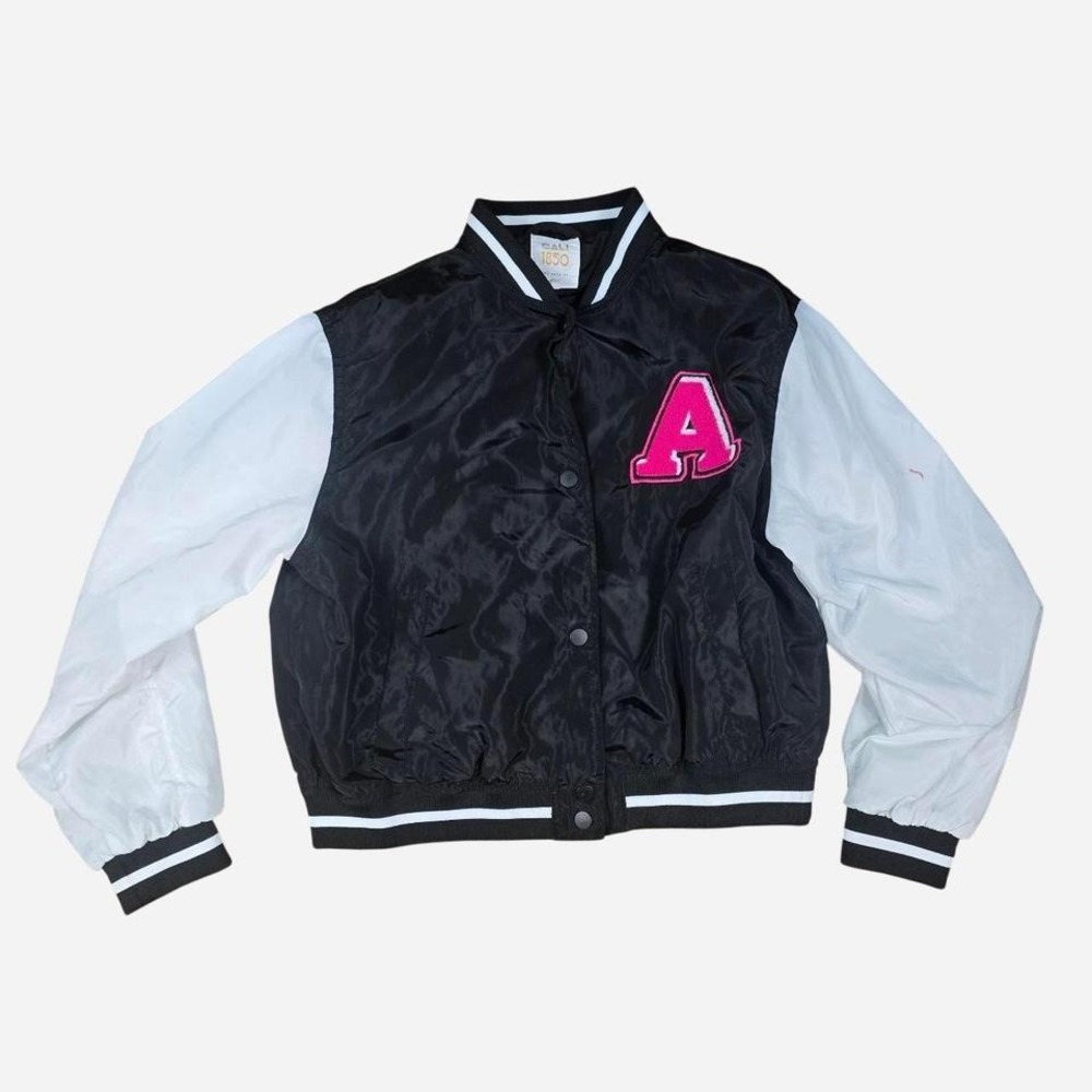 Cali 1850 Los Angeles Varsity‎ Jacket XS Black White Letterman Bomber